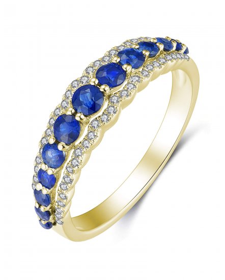 SAPPHIRE DIAMOND BAND (TR2545)